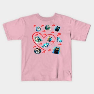 Fantasy cats Kids T-Shirt